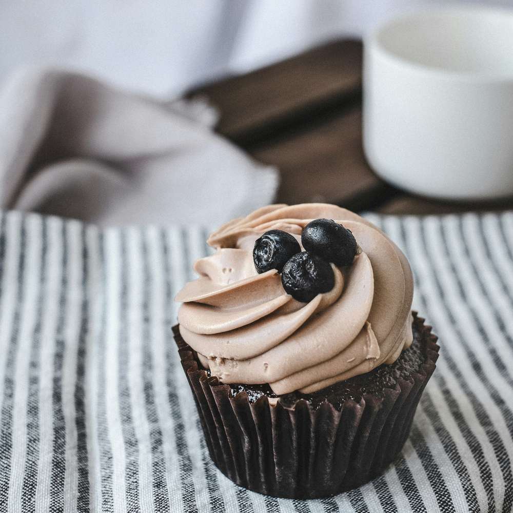 Chocolate Blueberry Cupcakes