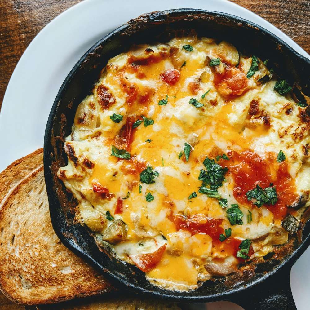 Cheesy Vegetable Frittata Skillet
