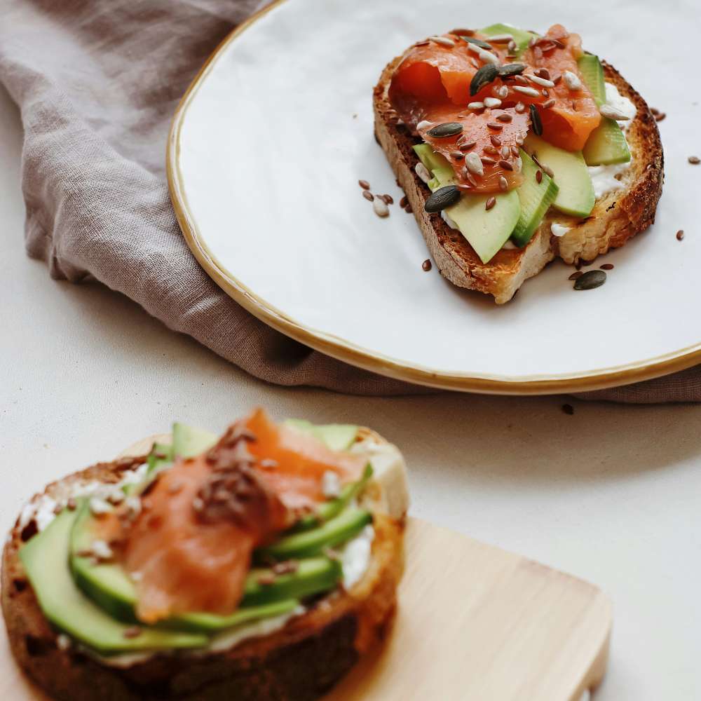 Smoked Salmon & Avocado Open Sandwich