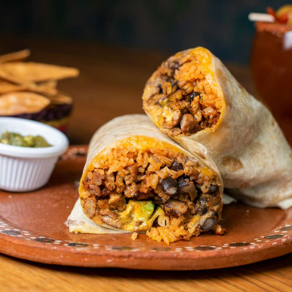 Beef and Rice Burrito