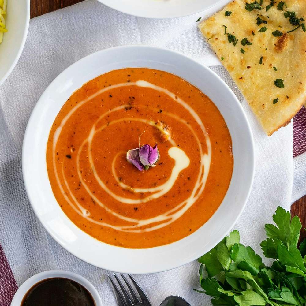 Creamy Roasted Tomato and Red Pepper Soup
