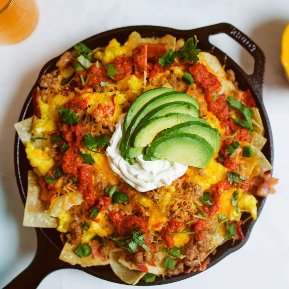 Breakfast Skillet Nachos