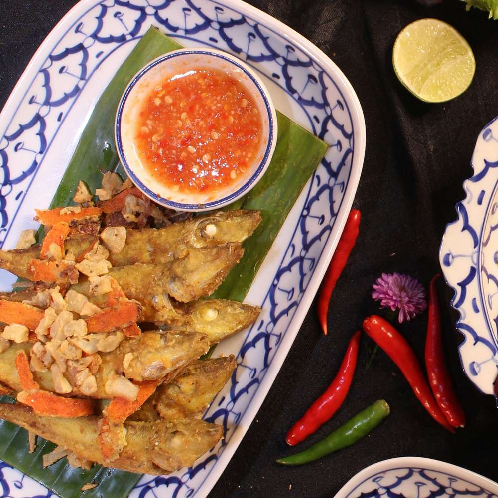 Thai Crispy Fried Fish with Nam Prik