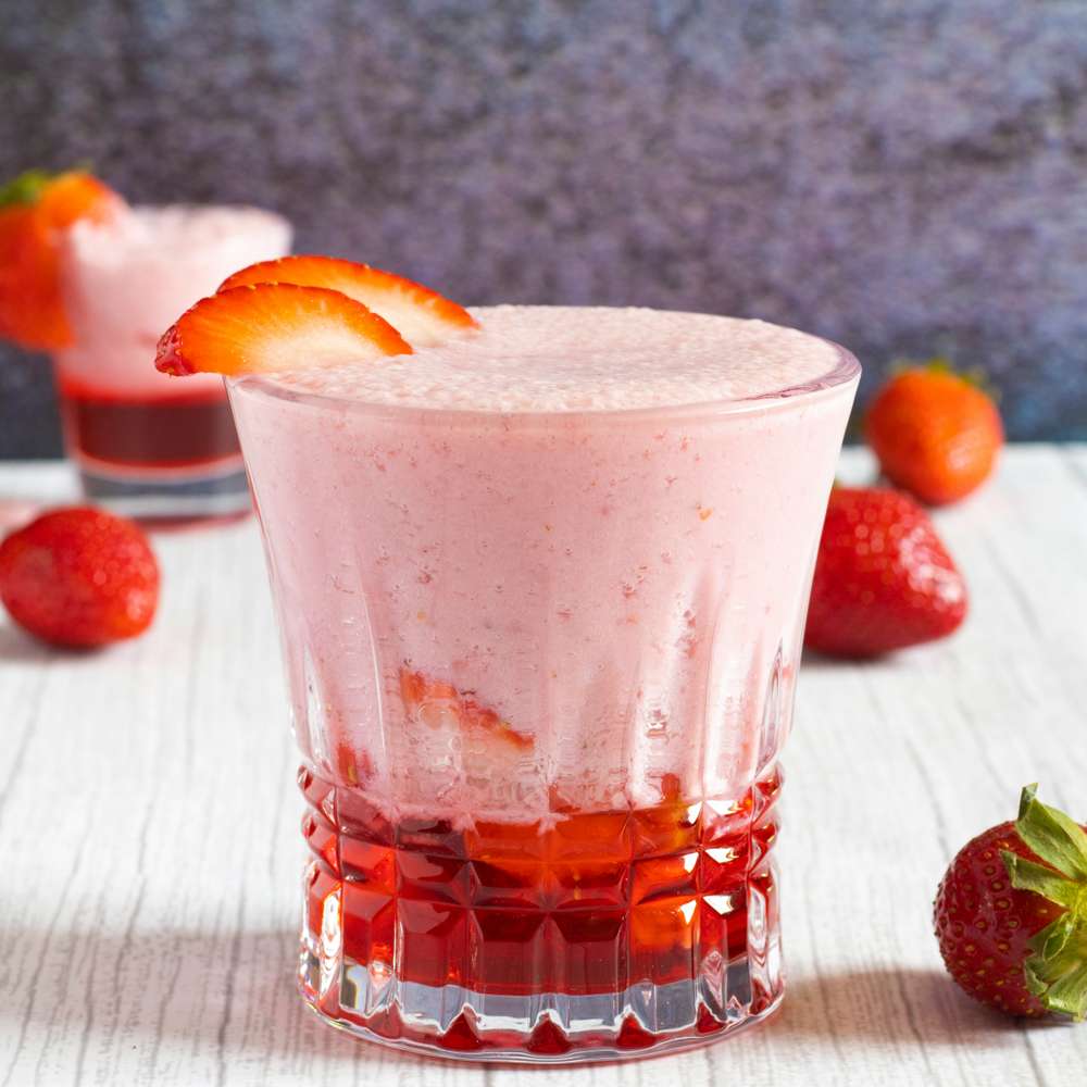 Strawberry Layered Milkshake