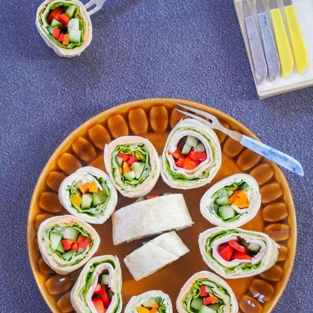 Veggie Tortilla Pinwheels