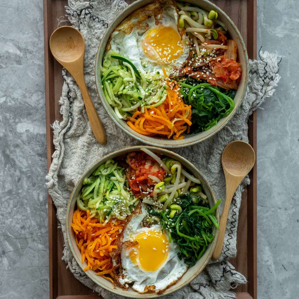 Vegetable Bibimbap with Spiralized Zucchini