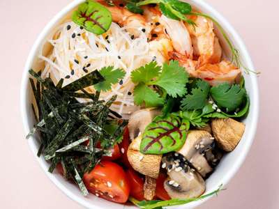 Shrimp & Vermicelli Noodle Poke Bowl