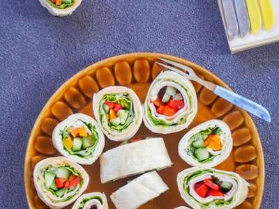 Veggie Tortilla Pinwheels