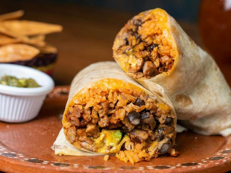 Beef and Rice Burrito