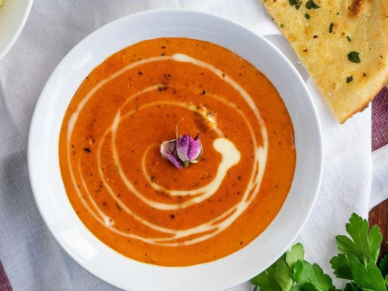 Creamy Roasted Tomato and Red Pepper Soup