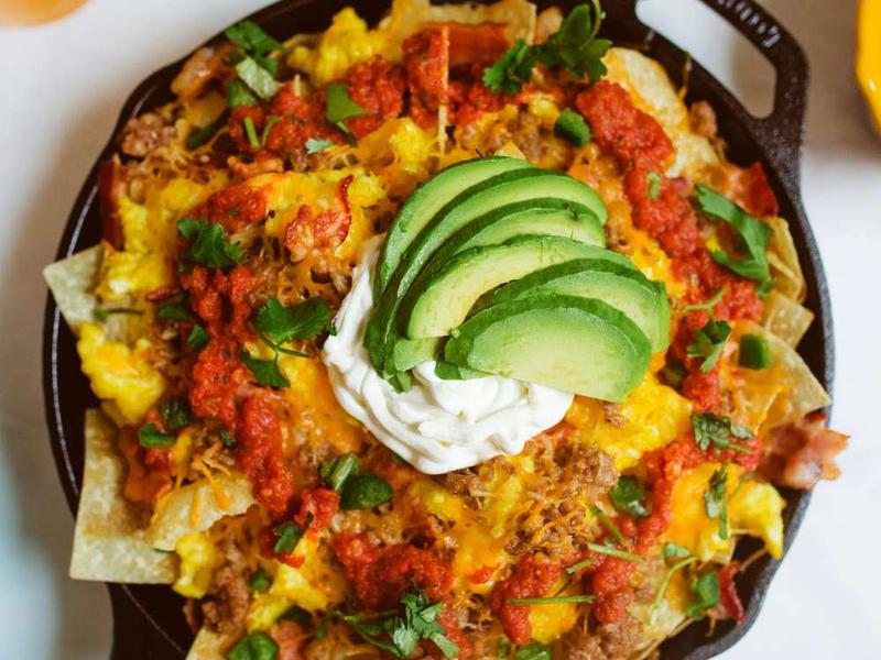 Breakfast Skillet Nachos
