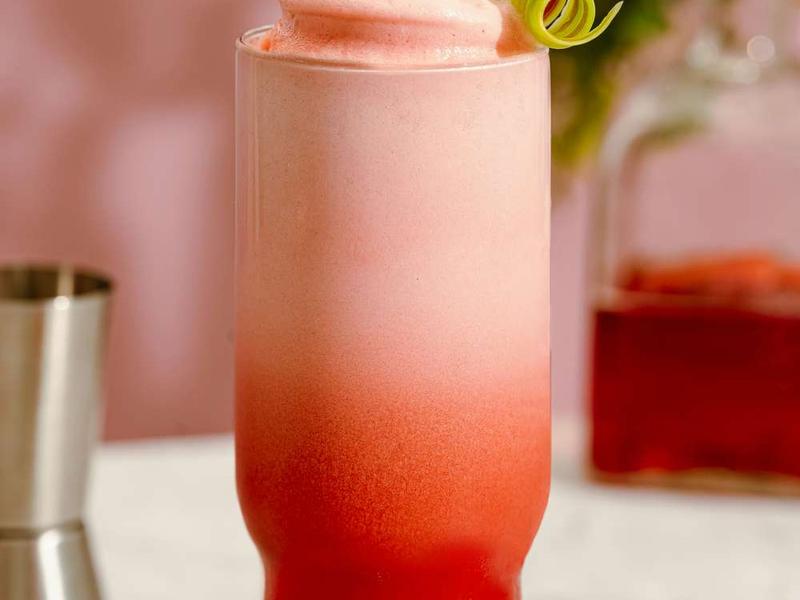 Strawberry Rhubarb Foam Cooler